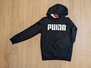 新品 PUMA 裏フリース パーカー S 黒 ブラック プーマ 即決