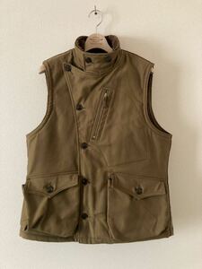 フリーホイーラーズ WINTER AVIATORS VEST ウインターアビエーターズベスト DARK KHAKI BEIGE サイズ42