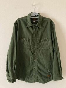 トイズマッコイ ネルシャツ OIL DIGGER FLANNEL SHIRT TMS2307 オリーブ サイズ16