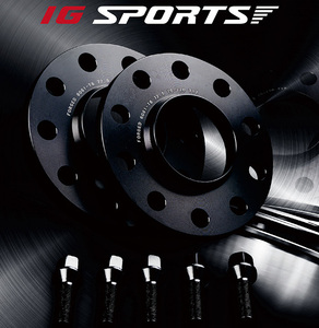 IG SPORTS ユーロスペーサー 2枚セット ミニ（F系）BMW G20/G30/X1/X3 12mm PCD112 10穴 φ66.6 M14×P1.25 60° 17HEX ハブ付 ボルト38mm