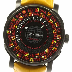  Louis * Vuitton LOUIS VUITTON Q5D23e Skull часовой пояс Япония ограничение самозаводящиеся часы мужской прекрасный товар _781704