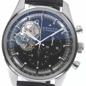 ゼニス ZENITH 03.2040.4061 エルプリメロ クロノマスター オープン 自動巻き メンズ 美品 箱・保証書付き_791357