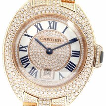 カルティエ CARTIER クレ ドゥ カルティエ K18PG ダイヤモンド 自動巻き ボーイズ 良品 _764948_画像1