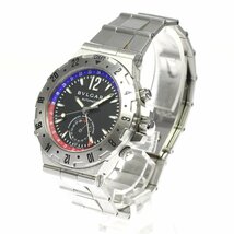 ベルト訳あり ブルガリ BVLGARI GMT40S ディアゴノ GMT 自動巻き メンズ 保証書付き_795702_画像3