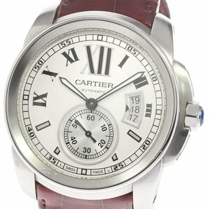 カルティエ CARTIER W7100013 カリブルドゥカルティエ スモールセコンド 自動巻き メンズ 保証書付き_785820