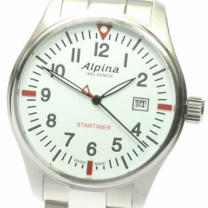  Alpina Alpina AL-240S4S6B starter ima- Date quartz men's unused goods box * written guarantee attaching ._684107