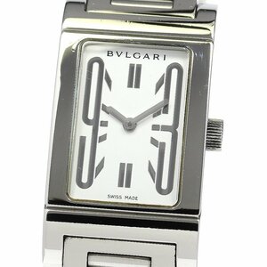 ブルガリ BVLGARI RT39S レッタンゴロ クォーツ レディース 箱付き_771396