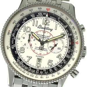 ブライトリング BREITLING A35330 モンブリラン1903 ライト兄弟 クロノグラフ 自動巻き メンズ 良品 保証書付き_795087