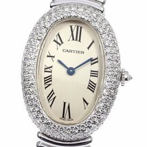 カルティエ CARTIER WB5006L2 ベニュワール K18WG ダイヤベゼル クォーツ レディース _785582_画像1