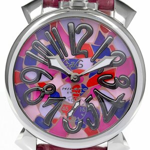 ガガミラノ GaGa MILANO 5010.MOSAICO2 マヌアーレ48MM モザイク スモールセコンド 手巻き メンズ 箱付き_797681