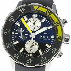 訳あり IWC IWC SCHAFFHAUSEN IW376702 アクアタイマー クロノグラフ デイデイト 自動巻き メンズ _758151