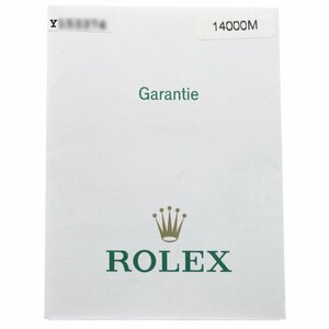 ロレックス ROLEX 14000M 保証書 _1.5-18