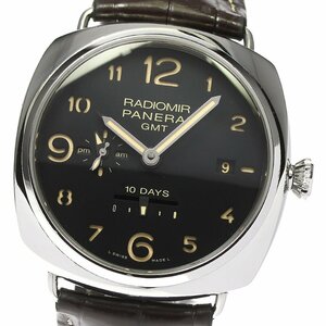 パネライ PANERAI PAM00478 ラジオミール GMT 10デイズ 名古屋ブティック10本限定 デイト 自動巻き メンズ 保証書付き_798003