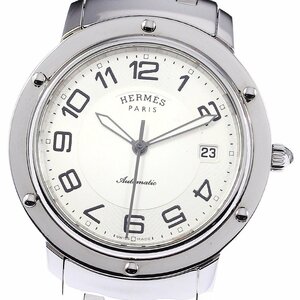 エルメス HERMES CP2.810 クリッパー クラシック デイト 自動巻き メンズ 良品 _779602