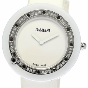 ダミアーニ Damiani BCLSDW37 ベルエポック セラミック ダイヤベゼル クォーツ レディース 美品 保証書付き_799566