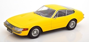 KK-Scale　1/18　フェラーリ・365 GTB/4 デイトナ クーペ Series1　yellow　1969