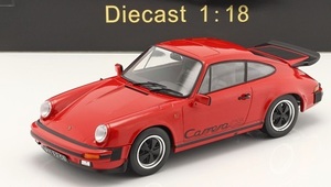 KK-Scale　1/18　ポルシェ・911 カレラ 3.2 Clubsport　red/black　1989