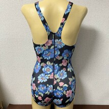 C293フットマークストレッチ♪カラフル花柄の女子競泳水着♪アンダーやコレクションや撮影会にも♪サイズS_画像4