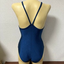 C310アシックス♪ストレッチ♪シンプルネイビーの女子競泳水着♪アンダーやコレクションや撮影会にも♪サイズL_画像4