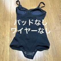 C341ラスディール♪ストレッチ♪ブラックのレース切り替え女子ボディースーツ補正下着♪アンダーや撮影会にも♪サイズC75M_画像5