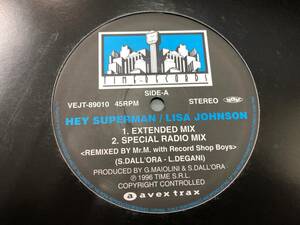 レコード LISA JOHNSON HEY SUPERMAN VEJT-89010 avex 231108-274