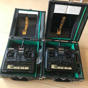 動作未確認のジャンク品/SANWA/プロポ/2台EXERD/送信機/40Mhz FM/RF MODULE TM1150