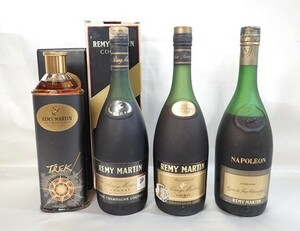 1075[M]◆未開栓古酒◆REMY MARTIN/レミーマルタン/VSOP/NAPOLEON/TREK/COGNAC/ブランデー/750ml/700ml/350ml/40%/箱付き含む まとめて 4本