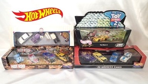 1281[M]未開封◆Hot Wheels◆ホットウィール/HOT ROD/REGGIE'S CARS/TOY STORY2/70 MUSCLE CARS/CAR SET/NASCAR/ヴィンテージ/ミニカー/4点