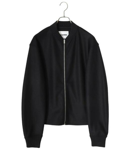 JIL SANDER 23AW ジップアップブルゾン ブラック ウール地 サイズ46 ジルサンダー