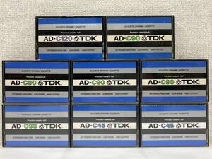 *0k034 TDK cassette tape ACOUSTIC DYNAMIC AD-C120 first generation other 8 pcs set 0*