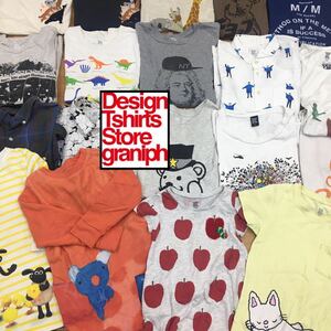 □1-29 Design Tshirts Store graniph グラニフ メンズ レディース キッズ まとめ 24点 Tシャツ ロンT おもしろ キャラクター 