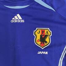 M■ 未使用 タグ付 adidas Japan サッカー日本代表 ユニフォーム 2006 メンズ ブルー サイズO ドイツ戦 アディダス サッカー JFA 日本代表 _画像3