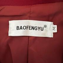 U■BAOFENGYU レディース テーラードジャケット セットアップ Mサイズ 赤色 上下セット ジャケット パンツ パンツスーツ_画像6