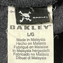 I■ OAKLEY オークリー メンズ フーデットパーカー ブラック Lサイズ トップス プルオーバー 裏起毛 ビックロゴ スウェット ポケット_画像4