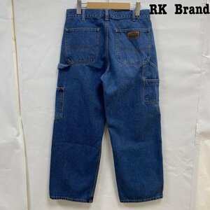 古着 RK Brand ペインター デニムパンツ ジッパーフライ ストレート IDG W32 L30 パンツ パンツ 32インチ インディゴ / インディゴ