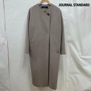 ジャーナルスタンダード JOURNAL STANDARD ノーカラー ロング コート FREE ウール BLK 19-020-400-9220-3-0 コート コート FREE 無地