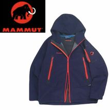 極美品 少し訳有 MAMMUT 裏起毛 撥水防風 弾力抜群 アイガーエクストリーム マウンテンパーカー ジャケット メンズS マムート 2312281_画像1