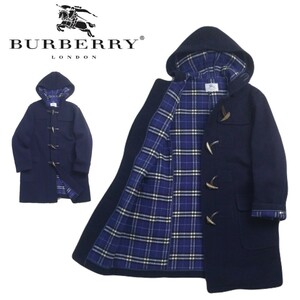 極美 最高傑作 フワフワ極上 BURBERRYS ノバチェック 蓄熱保温 ダッフルコート ジャケット メンズ バーバリー ビンテージ ネイビー 240127