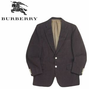 極美品 最高級 カシミヤ混 BURBERRYS 銀ボタン ウール テーラード ジャケット スーツ ブレザー メンズ バーバリー カシミア 2401161