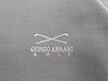 特大52 新品同様 GIORGIO ARMANI 蓄熱保温 軽量 タートルネック ウール ニットセーター メンズ ジョルジオアルマーニ ゴルフウェア 2312245_画像3