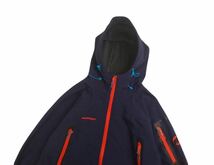 極美品 少し訳有 MAMMUT 裏起毛 撥水防風 弾力抜群 アイガーエクストリーム マウンテンパーカー ジャケット メンズS マムート 2312281_画像5