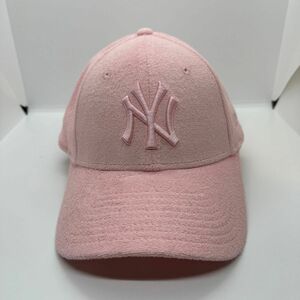 NEW ERA ニューエラ ヤンキース NY MLB 正規品 キャップ 帽子 ユニセックス ワンサイズ ロゴ ピンク　タオル生地