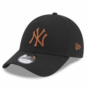 a62 NEW ERA ニューエラ ニューヨークヤンキース NY MLB キャップ 帽子 ワンサイズロゴ ブラック　ブラウン　茶色