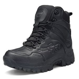  men's military boots [ outdoor ] mountain climbing shoes Survival airsoft is ikatto side Zip type 24.5cm~28cm black 