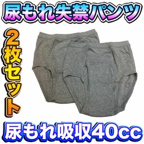 尿漏れパンツ ２枚セット ki008LLP さわやかパンツ 安心の４０cc ブリーフタイプ ＬＬサイズ 新品 送料込み