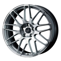 ホイール4本セット DELMORE LC.S ハイパーシルバー 20インチ 8.5J+25 5H-120 トヨタ純正ナット専用M14平座_画像1