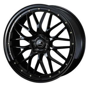 H30系クラウン クロスオーバー YOKOHAMA iceGUARD 7 225/55R19 NOVARIS ASSETE M1 BLACK/GOLDピアス 19インチ 8J+45 5H-114.3