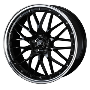 H30系クラウン クロスオーバー YOKOHAMA BluEarth-XT AE61 225/55R19 NOVARIS ASSETE M1 BLACK/RIM POLISH 19インチ 8J+45 5H-114.3