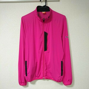 PUMA GOLF Puma Golf sport training wear jacket jumper blouson thin pink black M stretch popular portable 