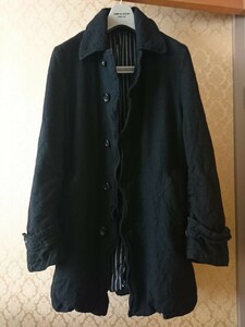 COMME des GARCONS HOMME コムデギャルソンオム 縮絨ウール ステンカラーコート AD2003 03AW 縮絨 バルマカンコート ブルゾン 田中オム